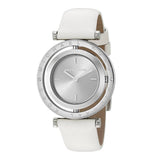Michael Kors Averi Silver Dial White Leather Strap Watch for Women - MK2524 Authentic Buy Shop Now