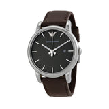 Emporio Armani Classic Quartz Brown Dial Brown Leather Strap Watch For Men - AR1729 Authentic Buy Shop Now