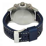 Fossil Nate Chronograph White Dial Blue Leather Strap Watch for Men - JR1480 Authentic Buy Shop Now