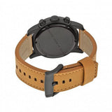 Marc Jacobs Larry Chronograph Black Dial Brown Leather Strap Watch for Men - MBM5053 Authentic Buy Shop Now