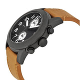 Marc Jacobs Larry Chronograph Black Dial Brown Leather Strap Watch for Men - MBM5053 Authentic Buy Shop Now