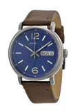 Marc Jacobs Fergus Blue Dial Brown Leather Strap Watch for Men - MBM5078 Authentic Buy Shop Now