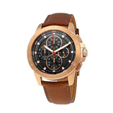 Michael Kors Ryker Analog Gray Dial Brown Leather Strap Watch For Men - MK8519 Authentic Buy Shop Now