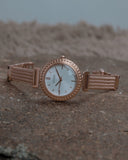 Guess Monroe Silver Dial Rose Gold Steel Strap Watch For Women - W1152L3 Authentic Buy Shop Now