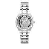 Guess Allara Quartz Silver Dial Silver Steel Strap Watch For Women - GW0604L1 Authentic Buy Shop Now