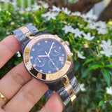 Marc Jacobs Blade Chronograph Grey Dial Two Tone Steel Strap Watch for Women - MBM8583 Authentic Buy Shop Now