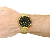 Michael Kors Jaryn Black Dial Gold Steel Strap Watch for Men - MK8503 Authentic Buy Shop Now