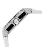 Michael Kors Sidney Multifunction Black Dial White Silicone Strap Watch For Women - MK6947 Authentic Buy Shop Now