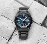 Citizen Eco Drive Blue Dial Black Steel Strap Watch For Men - AW0024-58LB Authentic Buy Shop Now