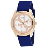 Guess G Twist White Dial Blue Silicone Strap Watch For Women - W0911L6 Authentic Buy Shop Now
