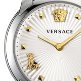 Versace Audrey Quartz White Dial Pink Leather Strap Watch for Women - VELR00119 Authentic Buy Shop Now