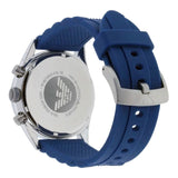 Emporio Armani Chronograph Blue Dial Blue Rubber Strap Watch For Men - AR5864 Authentic Buy Shop Now