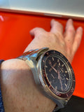 Maserati SFIDA Chronograph Black Dial Two Tone Steel Strap Watch For Men - R8873640009 Authentic Buy Shop Now