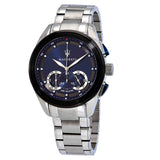 Maserati Traguardo Chronograph 45mm Blue Dial Stainless Steel Watch For Men - R8873612014 Authentic Buy Shop Now
