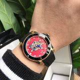 Gucci Dive Quartz Red Dial Black Rubber Strap Watch For Men - YA136325 Authentic Buy Shop Now