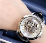 Maserati Ingegno Automatic Black Skeleton Dial Black Leather Strap Watch For Men - R8821119002 Authentic Buy Shop Now