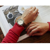 Fossil Wakefield Chronograph White Dial Brown Leather Strap Watch for Men - CH2943 Authentic Buy Shop Now