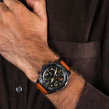 Fossil Bronson Black Dial Brown Leather Strap Watch for Men - FS5714 Authentic Buy Shop Now