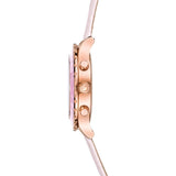 Swarovski Octea Lux Chrono Pink Dial Pink Leather Strap Watch for Women - 5452501 Authentic Buy Shop Now