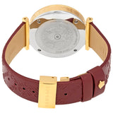 Versace V-Twist Silver Dial Red Leather Strap Watch for for Women - VELS00519 Authentic Buy Shop Now