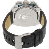 Diesel BAMF Chronograph Black Dial Black Leather Strap Watch For Men - DZ7345 Authentic Buy Shop Now