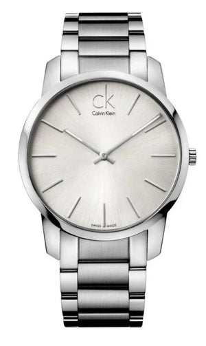 Calvin Klein City Silver Dial Silver Steel Strap Watch for Men - K2G21126 Authentic Buy Shop Now