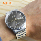 Mido Commander II Automatic Chronometer Grey Dial Silver Steel Strap Watch For Men - M021.431.11.061.00 Authentic Buy Shop Now