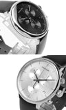 Calvin Klein High Noon Chronograph White Dial Black Leather Strap Watch for Men - K8M271C6 Authentic Buy Shop Now