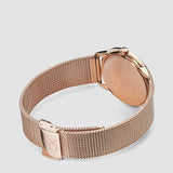 Calvin Klein Minimal White Dial Rose Gold Mesh Bracelet Watch for Women - K3M22626 Authentic Buy Shop Now