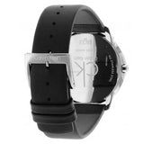 Calvin Klein Minimal Silver Dial Black Leather Strap Watch for Men - K3M221CY Authentic Buy Shop Now