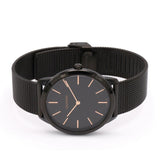 Calvin Klein Minimal Black Dial Black Mesh Bracelet Watch for Men - K3M21421 Authentic Buy Shop Now