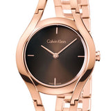 Calvin Klein Class Brown Dial Rose Gold Steel Strap Watch for Women - K6R2362K Authentic Buy Shop Now