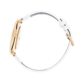 Calvin Klein Rise White Dial White Leather Strap Watch for Women - K7A236LH Authentic Buy Shop Now