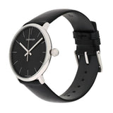 Calvin Klein High Noon Quartz Black Dial Black Leather Strap Watch for Men - K8M211C1 Authentic Buy Shop Now