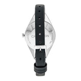 Calvin Klein Rebel Black Grey Dial Black Leather Strap Watch for Women - K8P231C1 Authentic Buy Shop Now