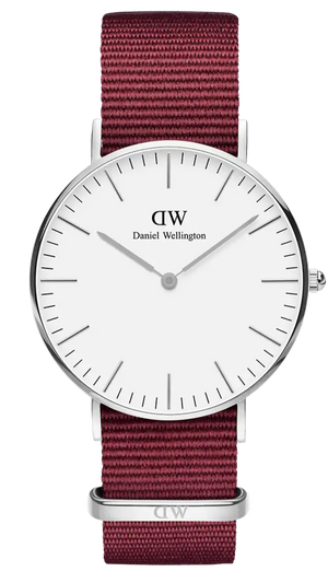 Daniel Wellington Classic Roselyn White Dial Red NATO Strap Watch For Women - DW00100272 Authentic Buy Shop Now