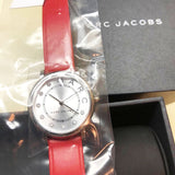 Marc Jacobs Roxy Silver Dial Red Leather Strap Watch for Women - MJ1632 Authentic Buy Shop Now