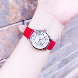 Marc Jacobs Roxy Silver Dial Red Leather Strap Watch for Women - MJ1632 Authentic Buy Shop Now