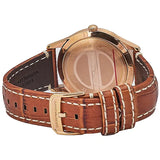 Emporio Armani Beta White Dial Brown Leather Strap Watch for Men - AR1866 Authentic Buy Shop Now