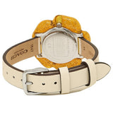 Coach Perry White Dial Beige Leather Strap Watch for Women - 14503050 Authentic Buy Shop Now