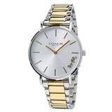 Coach Perry Silver Dial Two Tone Steel Strap Watch for Women - 14503347 Authentic Buy Shop Now