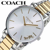 Coach Perry Silver Dial Two Tone Steel Strap Watch for Women - 14503347 Authentic Buy Shop Now