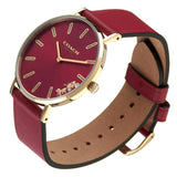 Coach Perry Red Dial Red Leather Strap Watch for Women - 14503852 Authentic Buy Shop Now