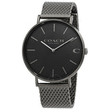 Coach Charles Black Dial Grey Mesh Bracelet Watch for Men - 14602145 Authentic Buy Shop Now