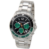 Coach Kent Green Dial Silver Steel Strap Watch for Men - 14602557 Authentic Buy Shop Now