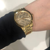 Burberry The City Gold Dial Gold Steel Strap Watch for Women - BU9134 Authentic Buy Shop Now