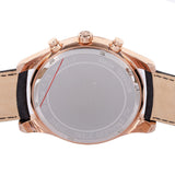 Michael Kors Lexington Chronograph Rose Gold Dial Black Leather Strap Watch For Men - MK8516 Authentic Buy Shop Now