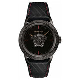 Versace Palazzo Empire Black Dial Black Leather Strap Watch for Men - VERD00218 Authentic Buy Shop Now