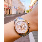Tissot PR 100 Sport Chic Chronograph Diamonds Mother of Pearl Dial Two Tone Steel Strap Watch for Women - T101.917.22.116.00 Authentic Buy Shop Now