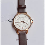 Calvin Klein Even White Dial Brown Leather Strap Watch for Women - K7B236G6 Authentic Buy Shop Now